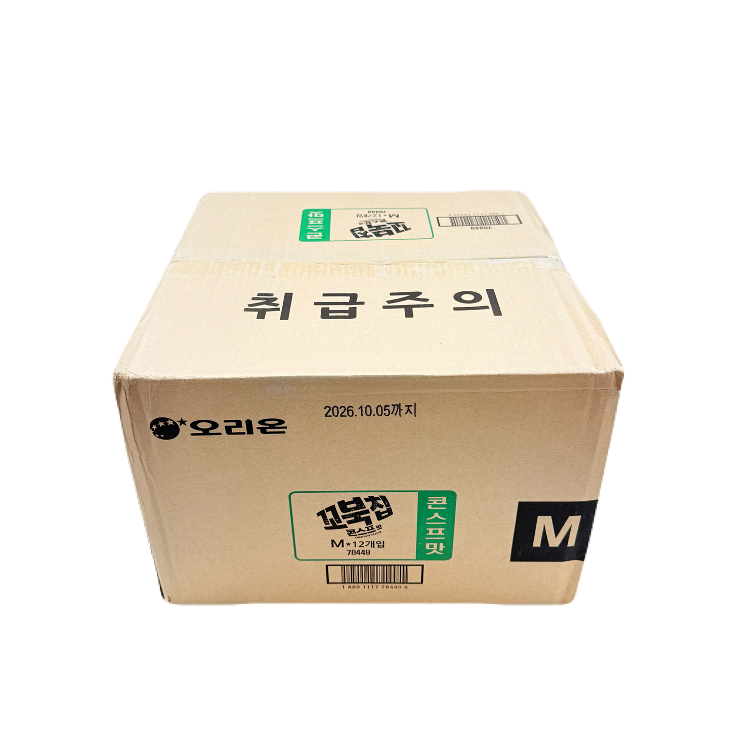 ORION KKOBUKCHIP CORNSOUP (80G*12) 오리온 꼬북칩 콘스프맛