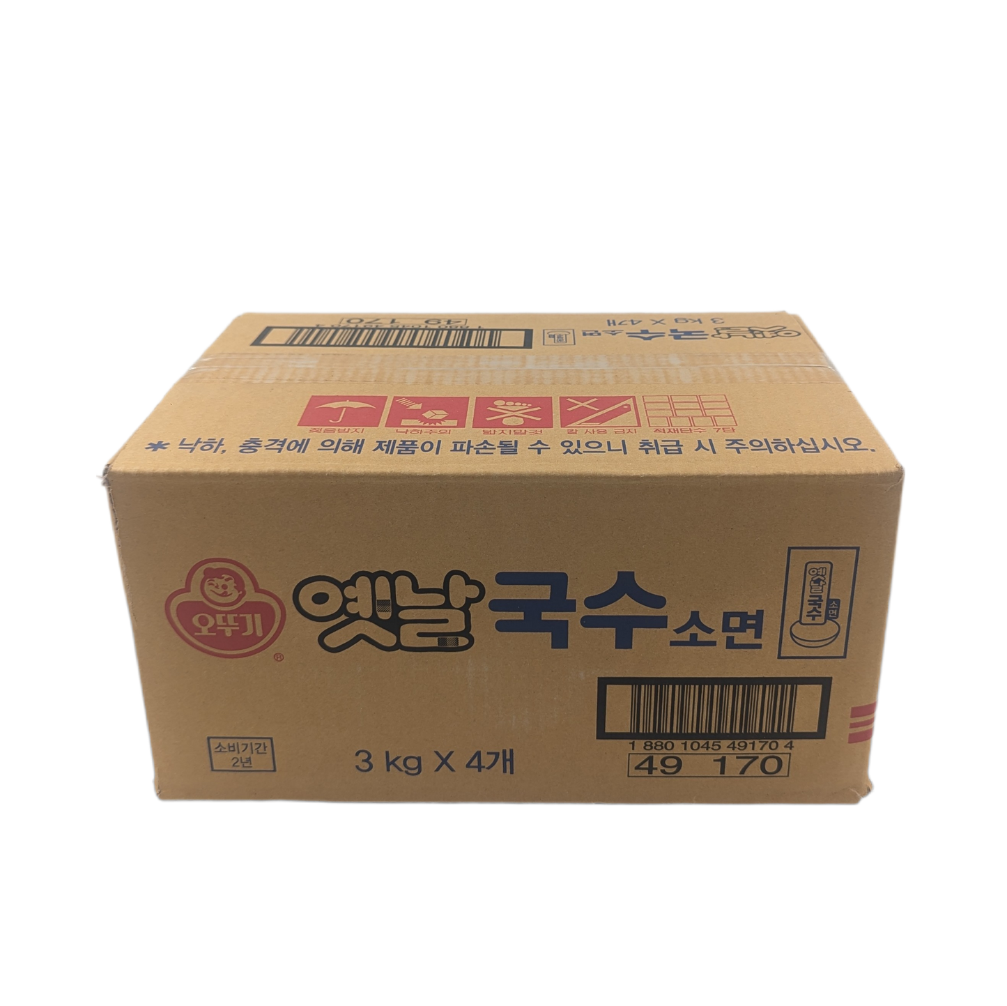 OTTOGI PLAIN NOODLE (3KG*4) 오뚜기 옛날 국수 소면