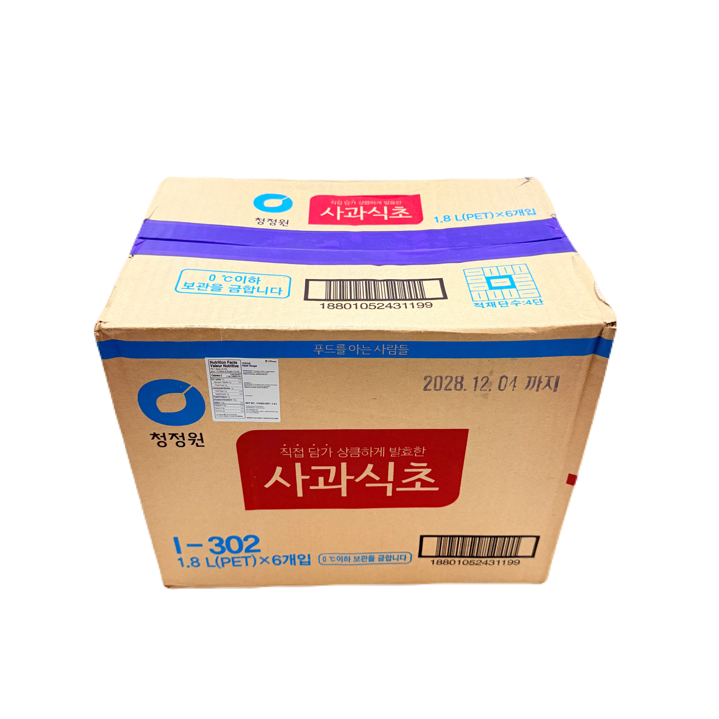 DS APPLE VINEGAR (1.8L*6) 청정원 사과식초
