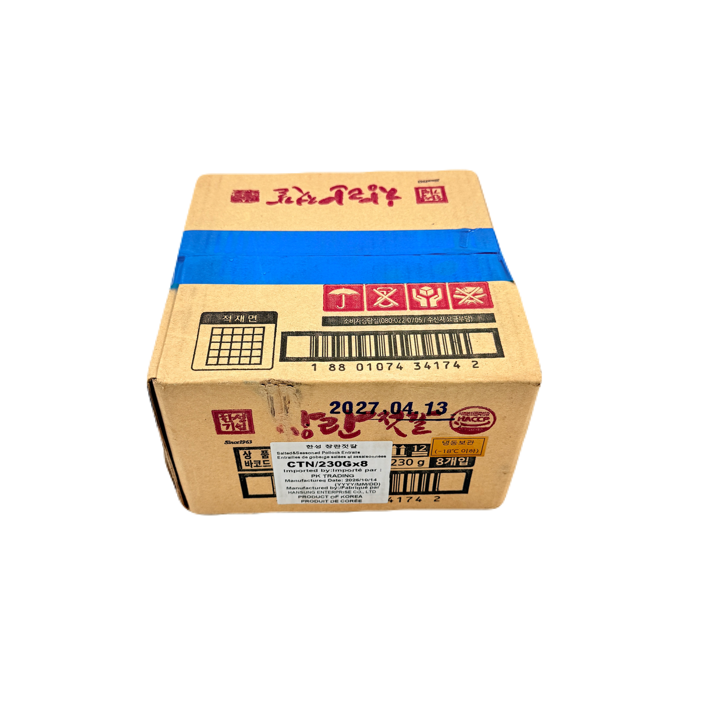 HS SALTED&SEASONED POLLACK ENTRAILS (230G*8) 한성 창란젓갈PL