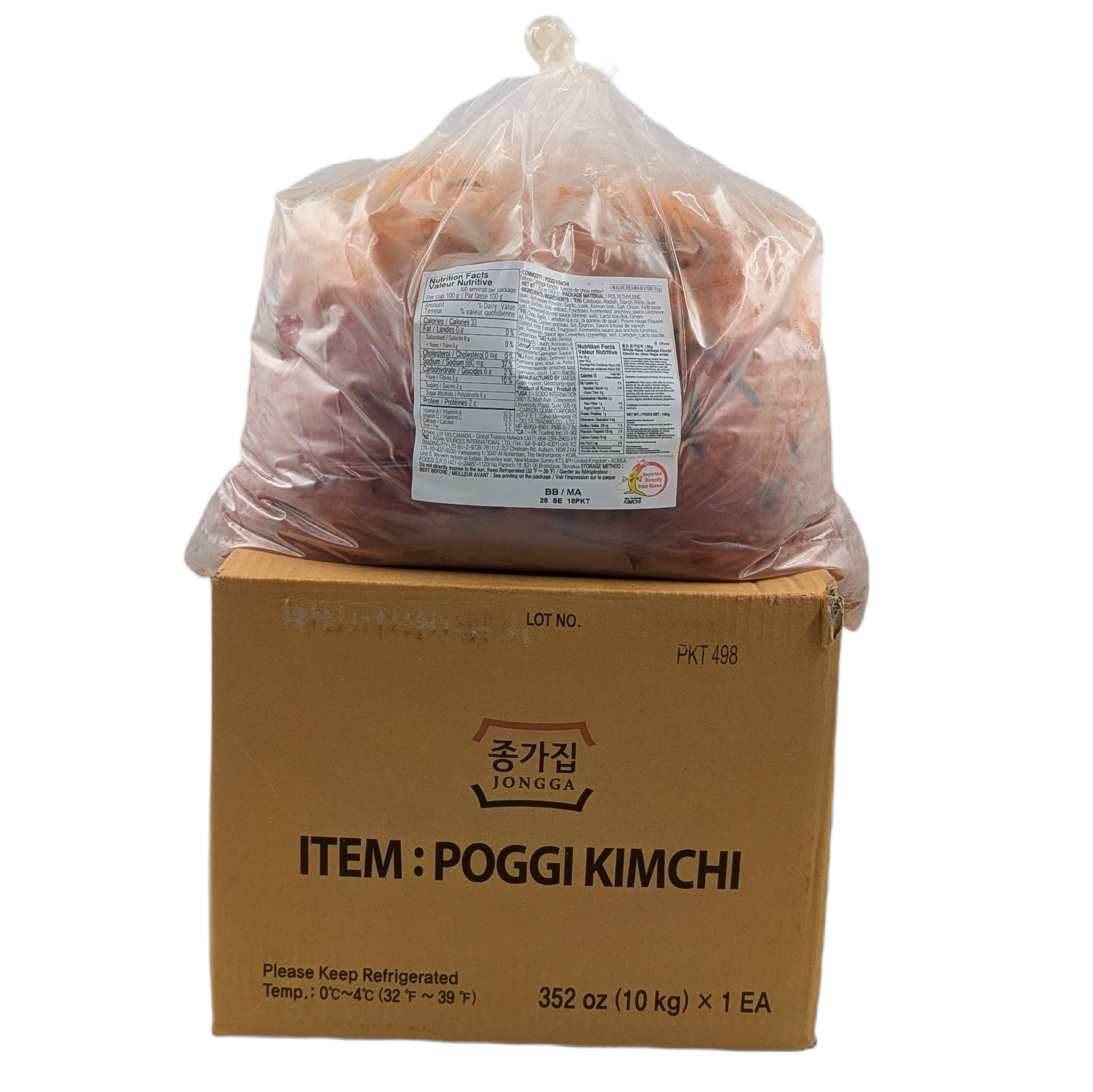 POGGY KIMCHI 10KG 포기김치