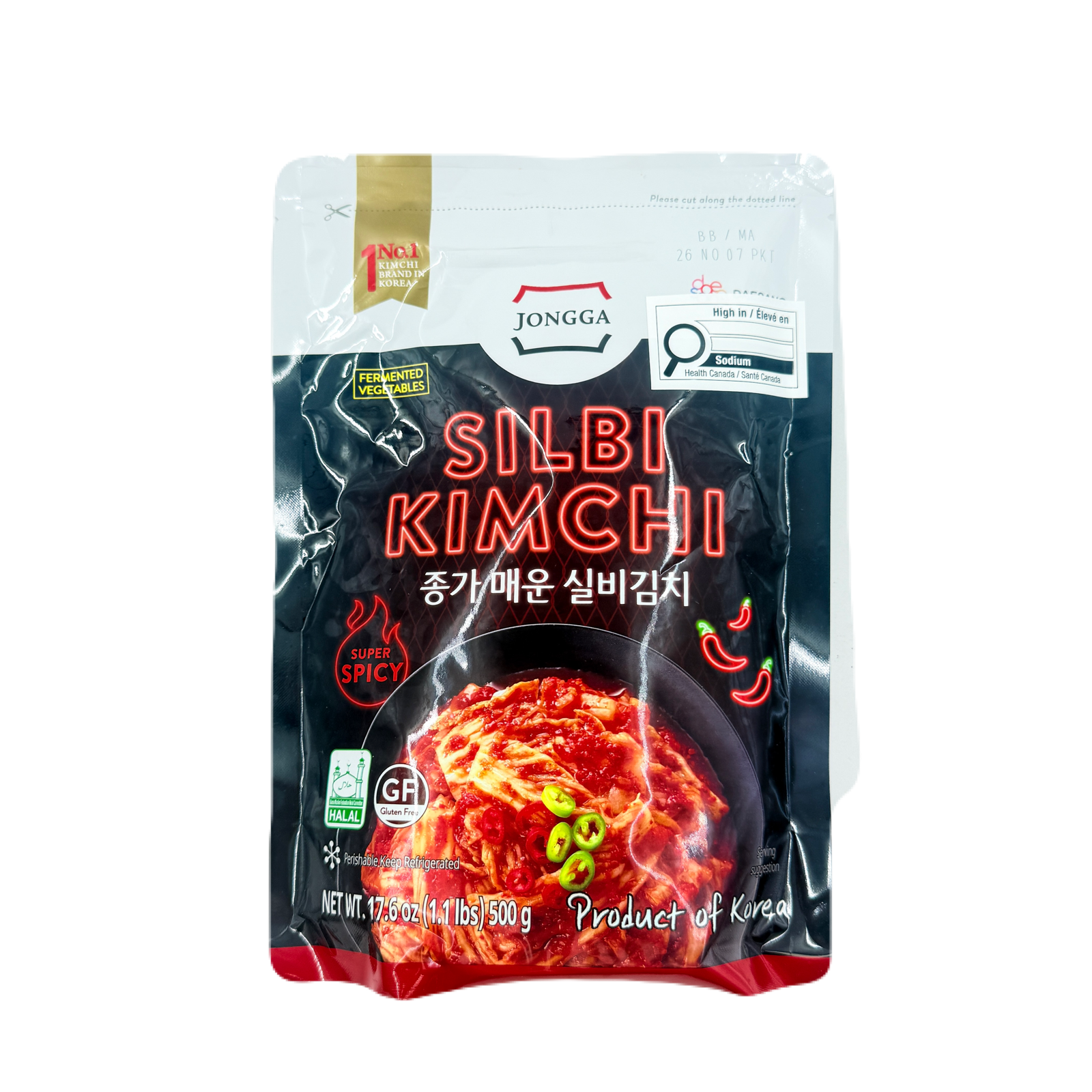 SLICED SILBI KIMCHI (500G*10) 매운 실비 맛김치