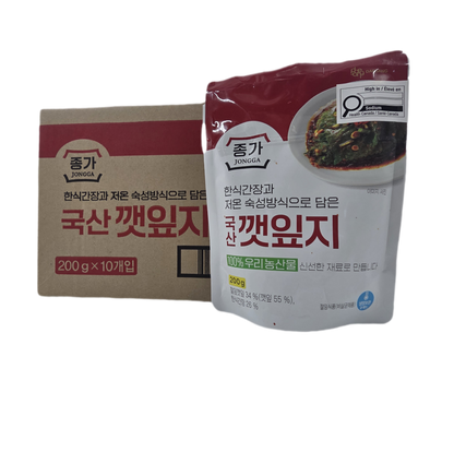 SEASONED PERILLA LEAF KIMCHI (200g*10) 옛맛 양념 깻잎지