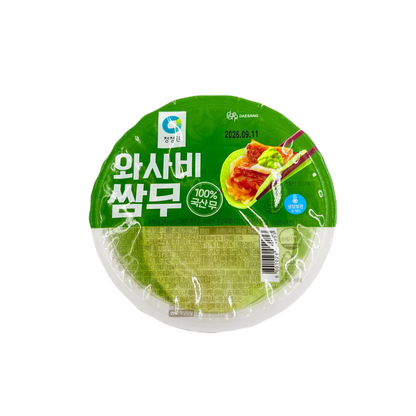 WASABI SSAMMU (340G*18) 청정원 와사비 쌈무