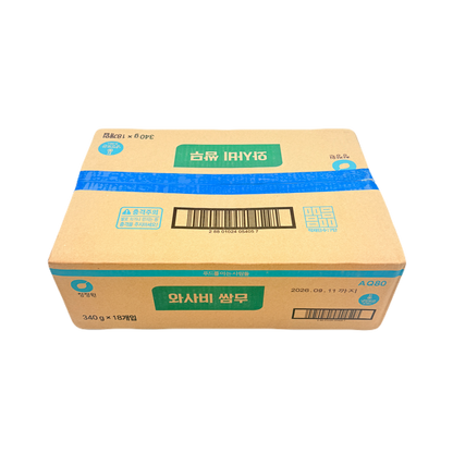 WASABI SSAMMU (340G*18) 청정원 와사비 쌈무