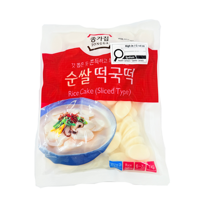 RICE TTEOK(SLICE) (1KG*5) 종가집 순쌀 떡국 떡