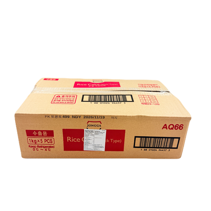 RICE TTEOK(STICK FOR TOPPOKI) (1KG*5) 종가집 순쌀 떡볶이 떡