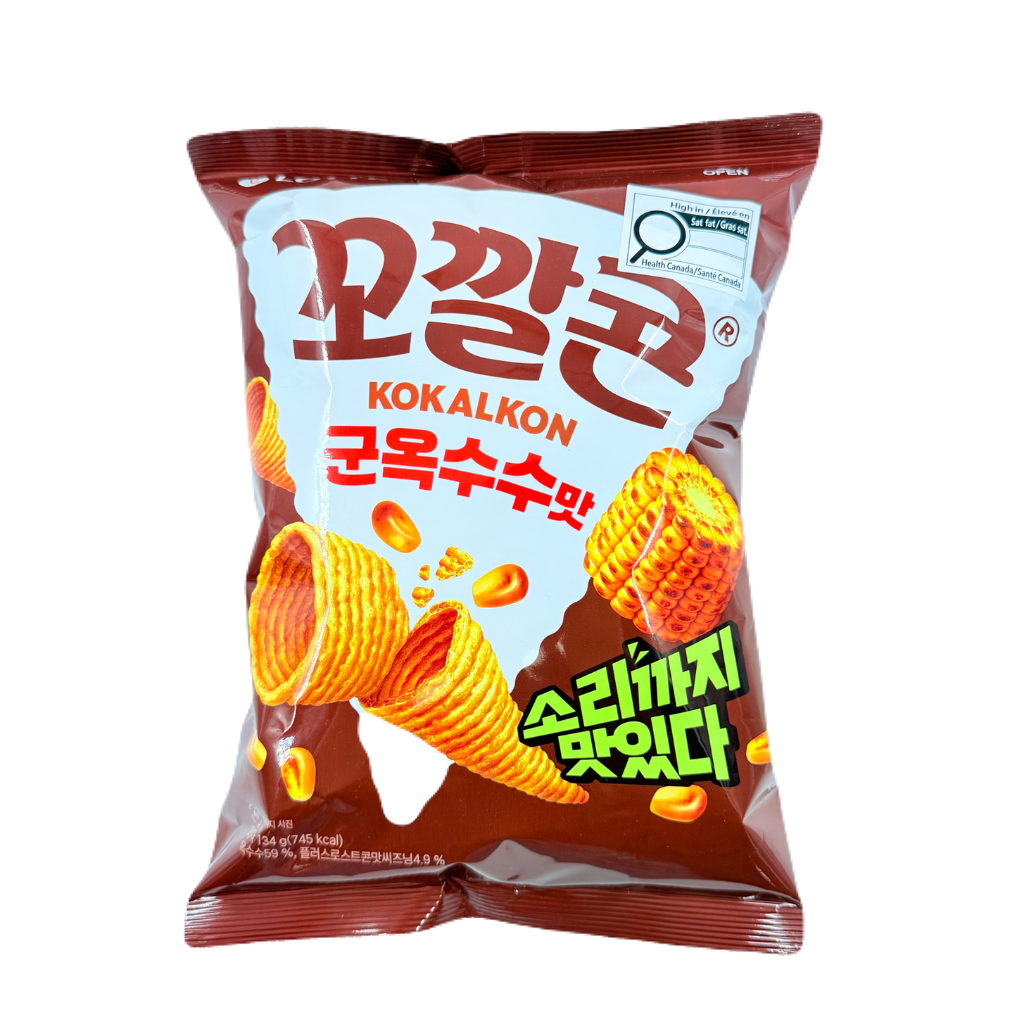 KOKALCORN ROASTED(134*12) 롯데 꼬깔콘 군옥수수맛