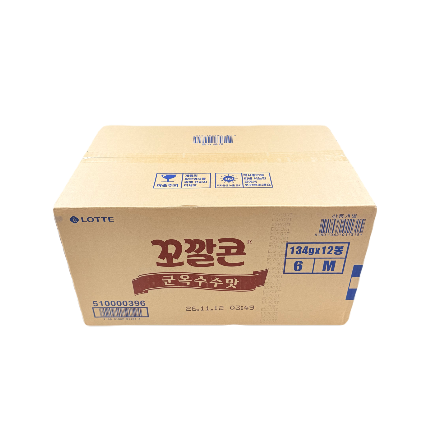 KOKALCORN ROASTED(134*12) 롯데 꼬깔콘 군옥수수맛