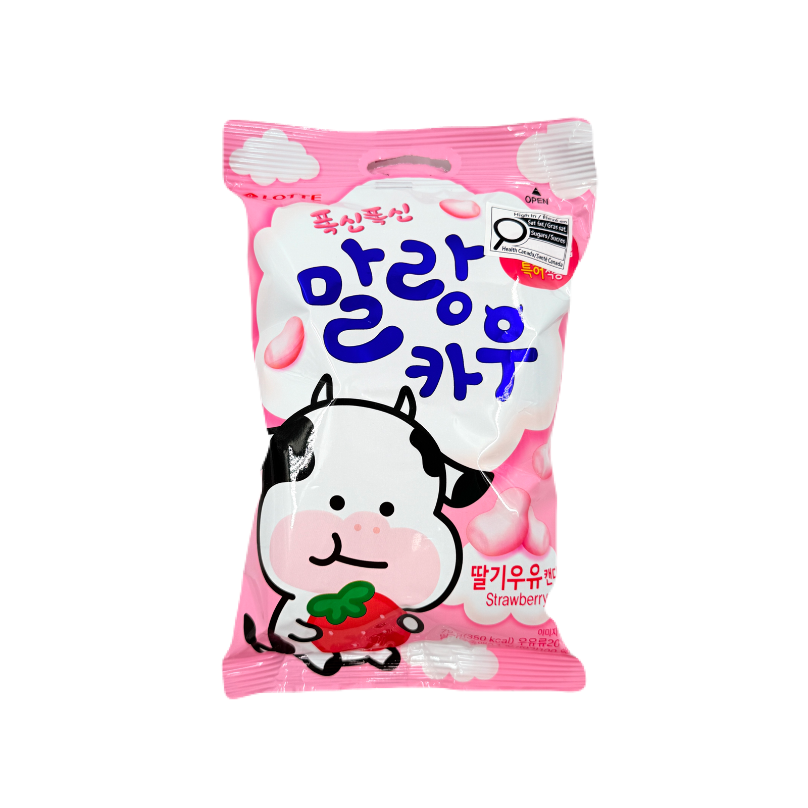 CHEWING CANDY STRAWBERRY (79G*20) 롯데 말랑카우 딸기