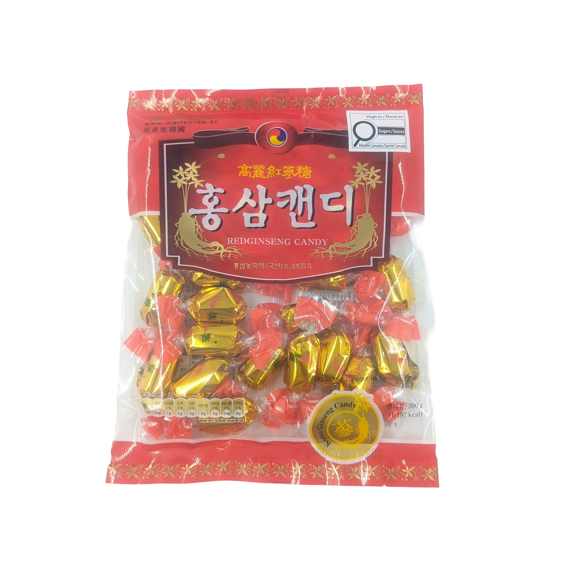 HONGSAM CANDY (300g*15) 마트코리아 홍삼캔디