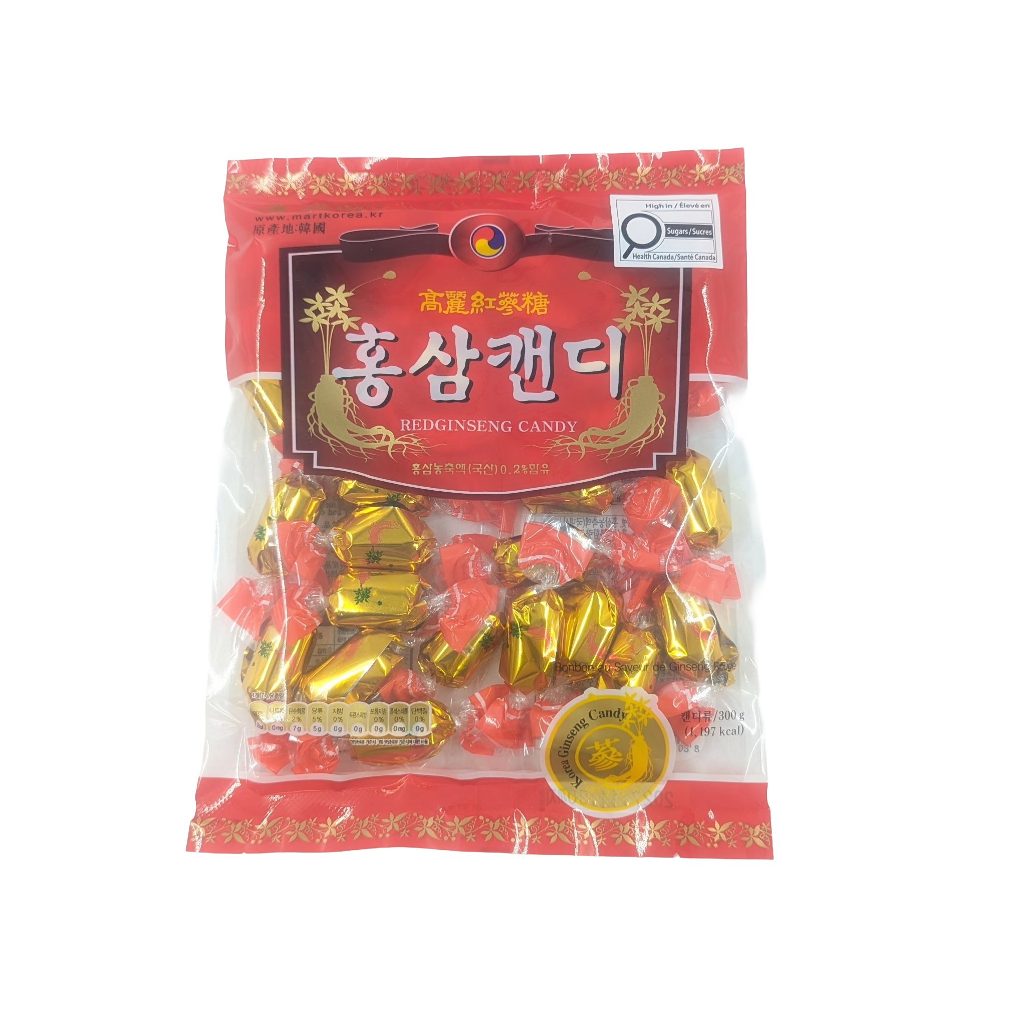 HONGSAM CANDY (300g*15) 마트코리아 홍삼캔디