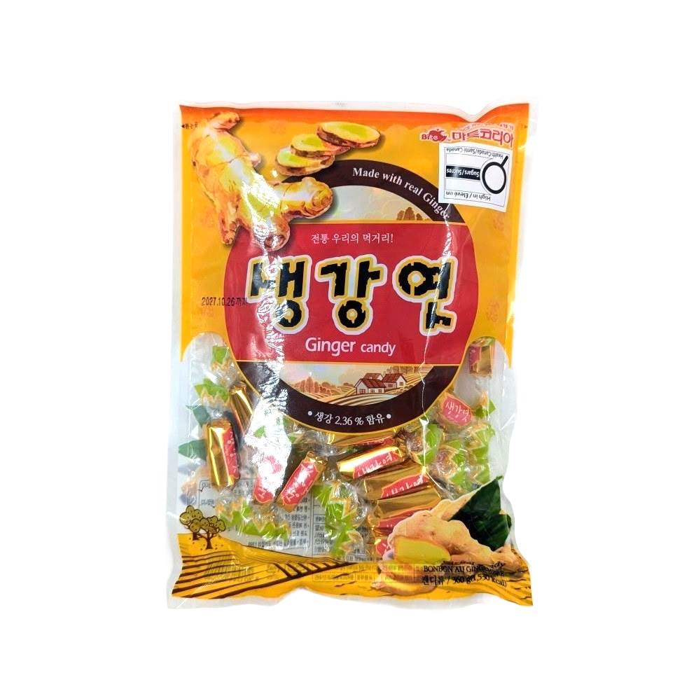 GINGER FLAVOR CANDY (360G*10) 마트코리아 생강엿 캔디