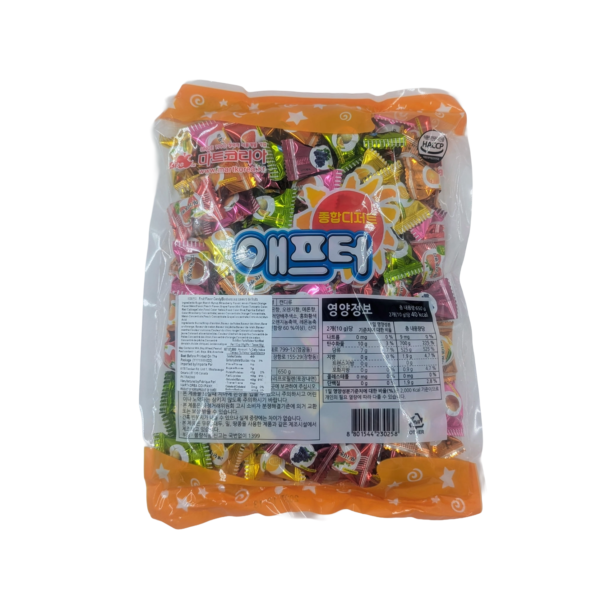AFTER FRUIT CANDY (700g*6) 마트코리아 애프터캔디