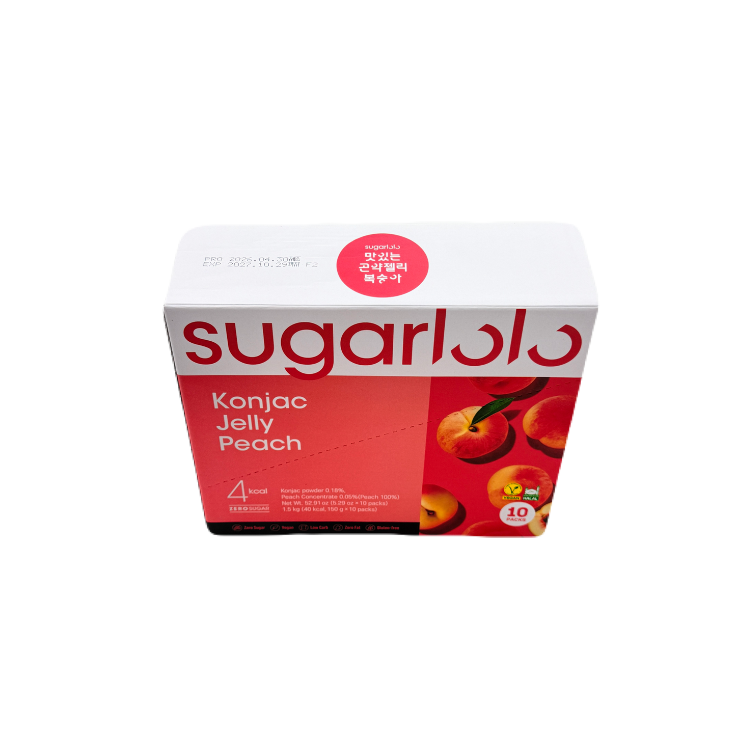 KONJAC JELLY PEACH(150G*10)*4 곤약젤리 복숭아