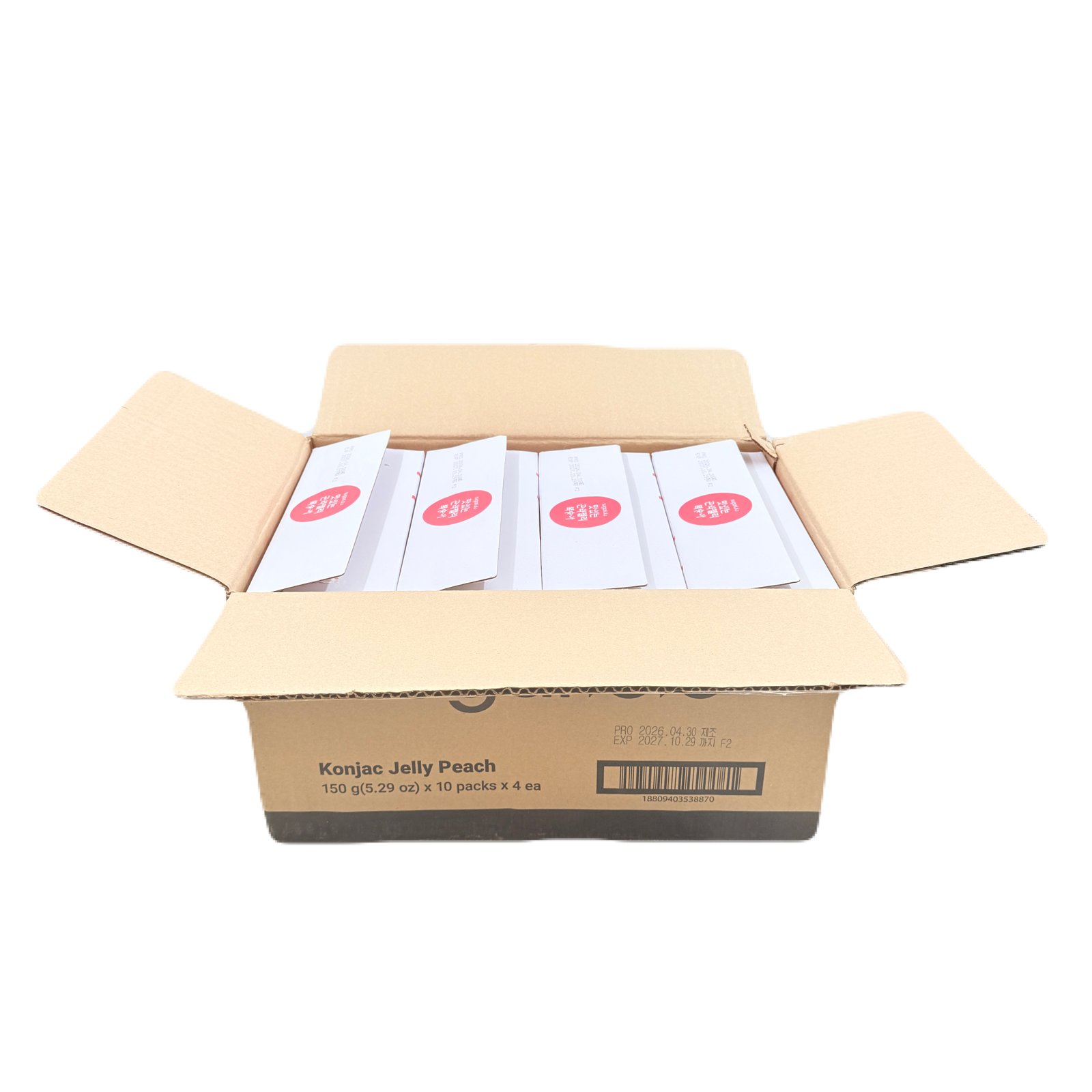 KONJAC JELLY PEACH(150G*10)*4 곤약젤리 복숭아