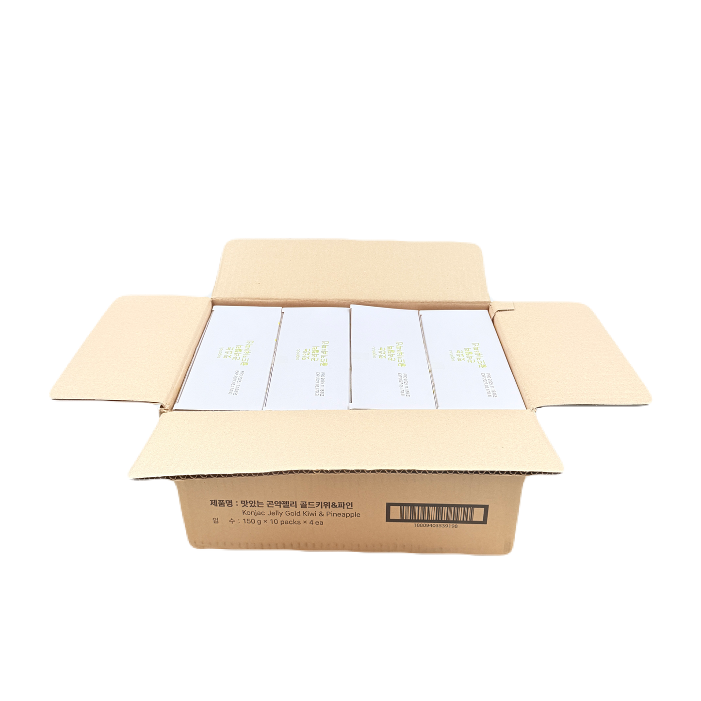 KONJAC JELLY GOLDKIWI & PINEAPPLE(150G*10)*4 곤약젤리 골드키위 & 파인애플