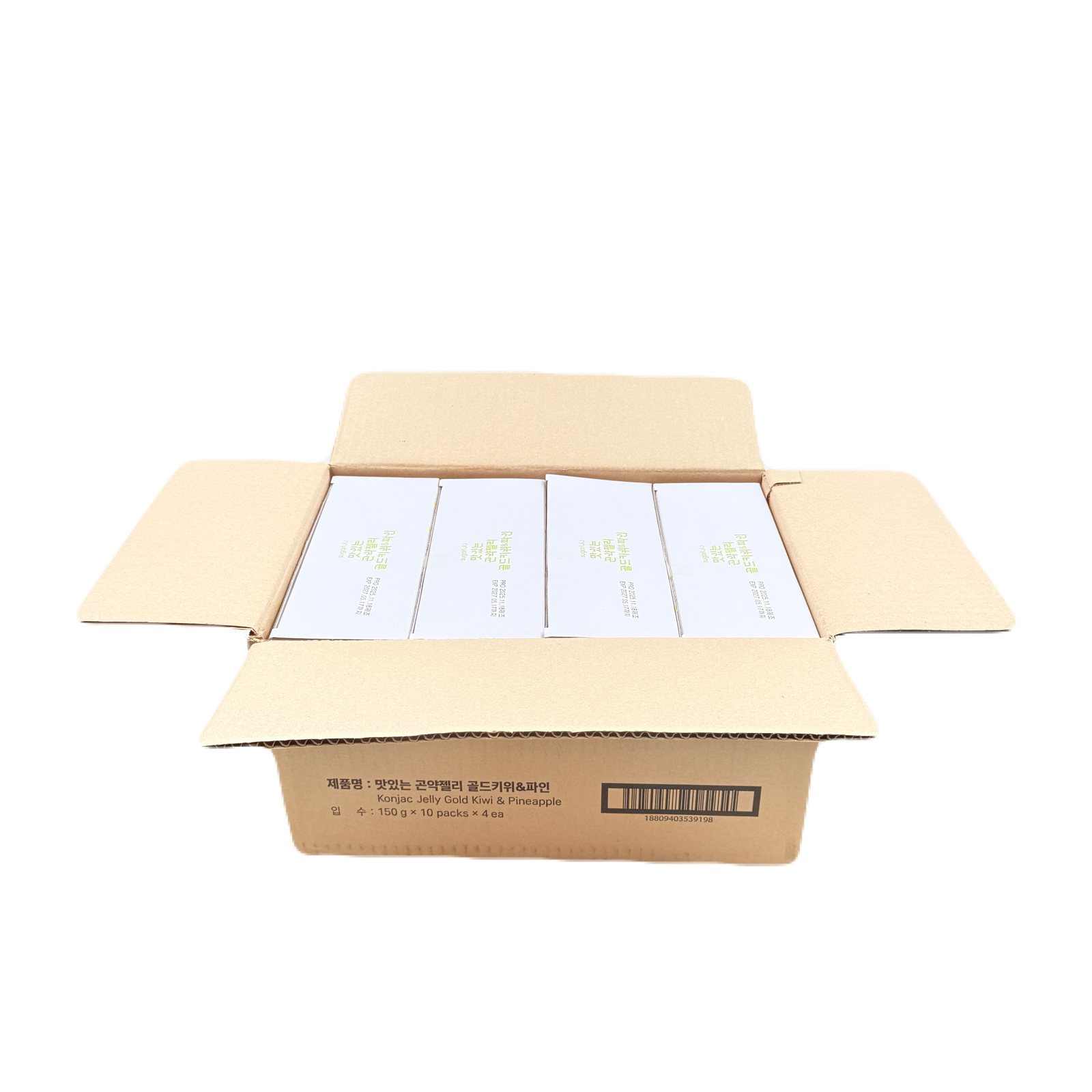 KONJAC JELLY GOLDKIWI & PINEAPPLE(150G*10)*4 곤약젤리 골드키위 & 파인애플