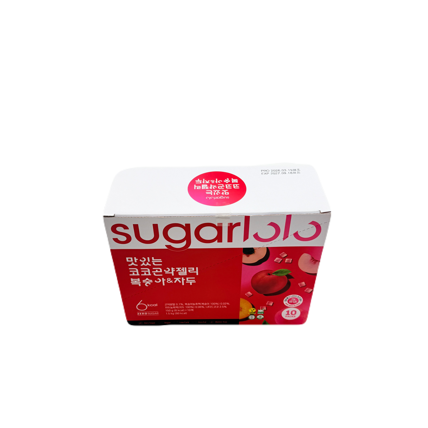 KONJAC JELLY PEACH & PLUM (150G*10)*4 곤약젤리 복숭아 자두