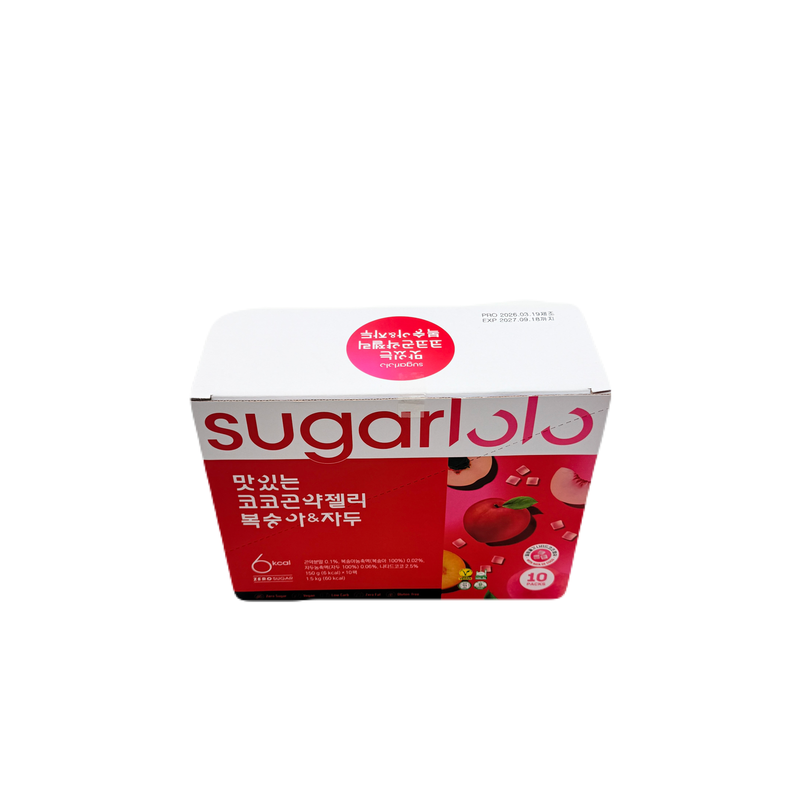 KONJAC JELLY PEACH & PLUM (150G*10)*4 곤약젤리 복숭아 자두