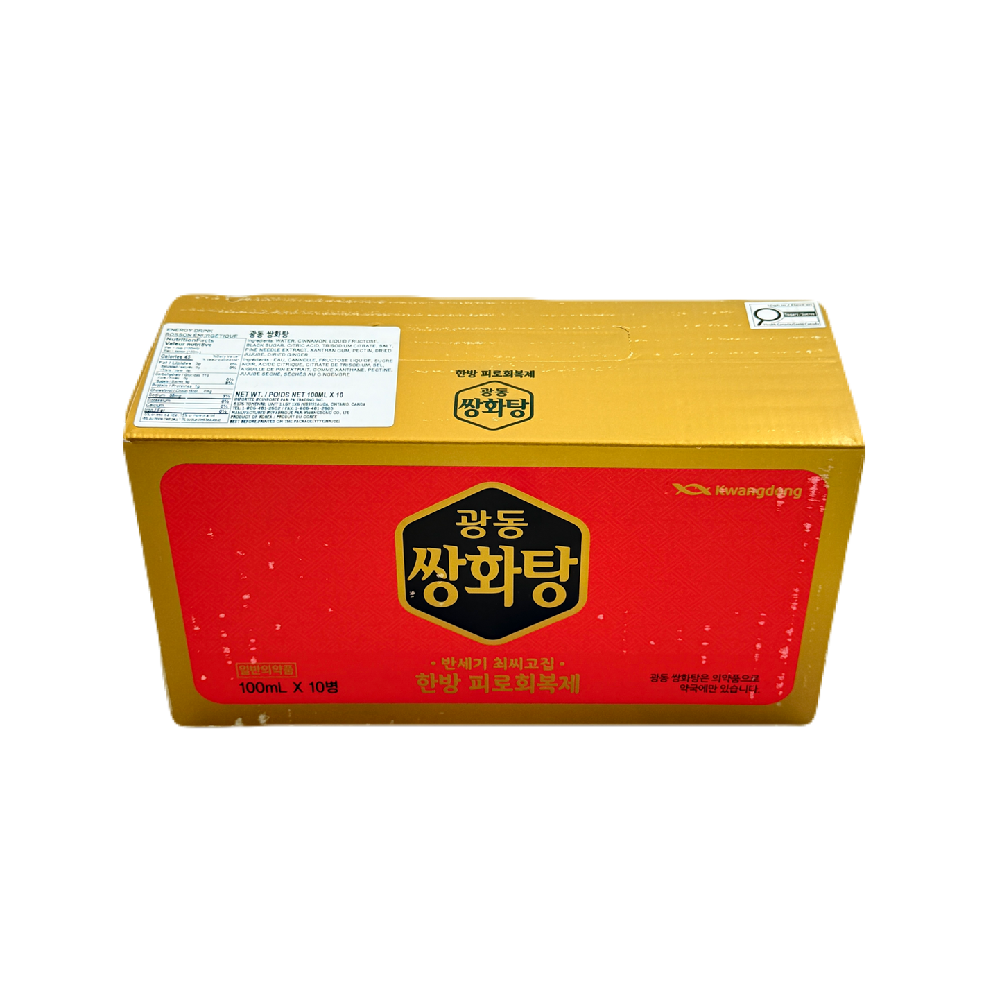 SSANGHWATANG (100ml*10)*10 광동 쌍화탕
