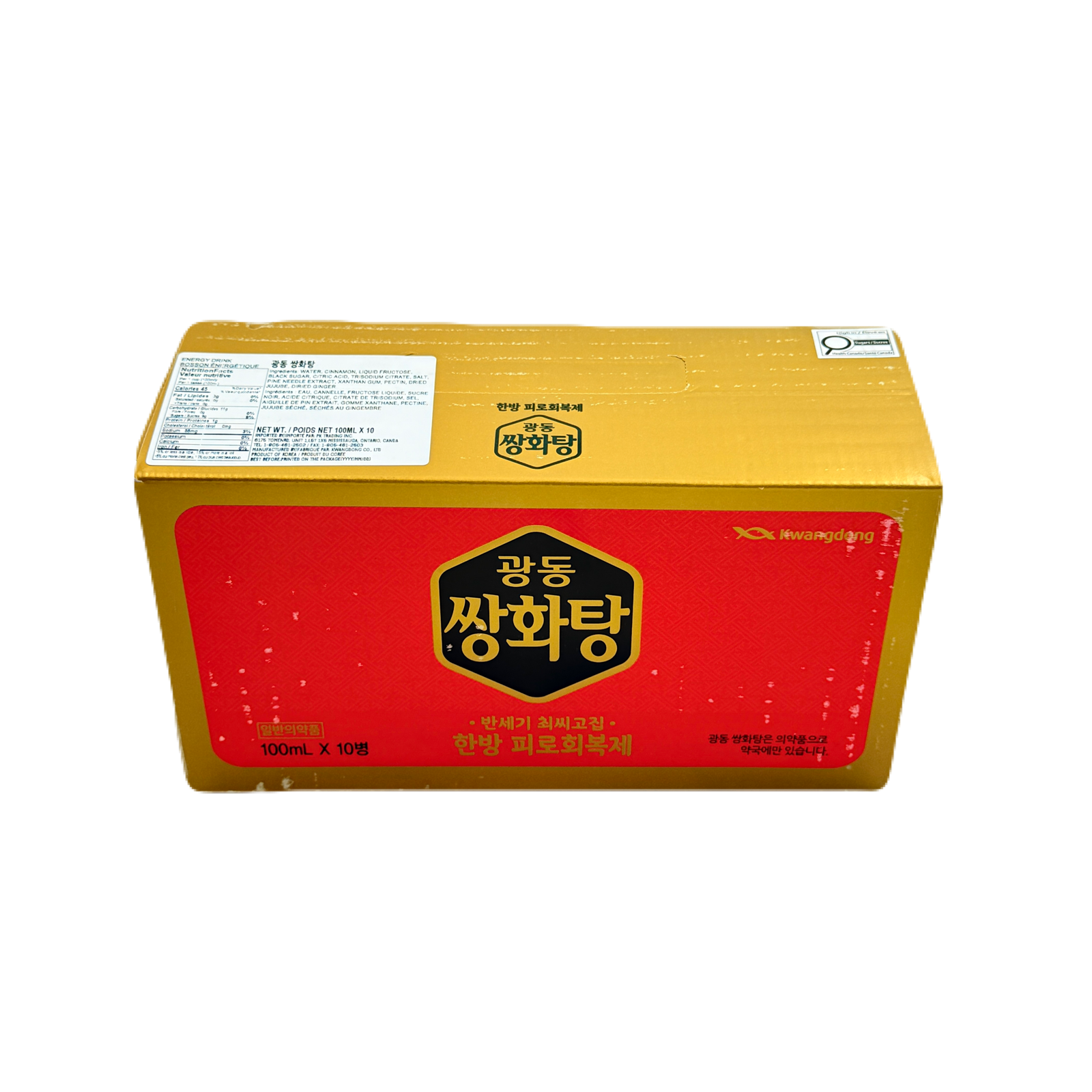 SSANGHWATANG (100ml*10)*10 광동 쌍화탕