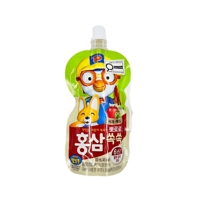 SOFT DRINK PORORO HONGSAM (100ML*10*4) 뽀로로 홍삼쑥쑥 매실사과