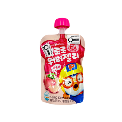 PALDO WATER JELLY PEACH BEVERAGE(120ML*10)*4 팔도 워터젤리 뽀로로 복숭아