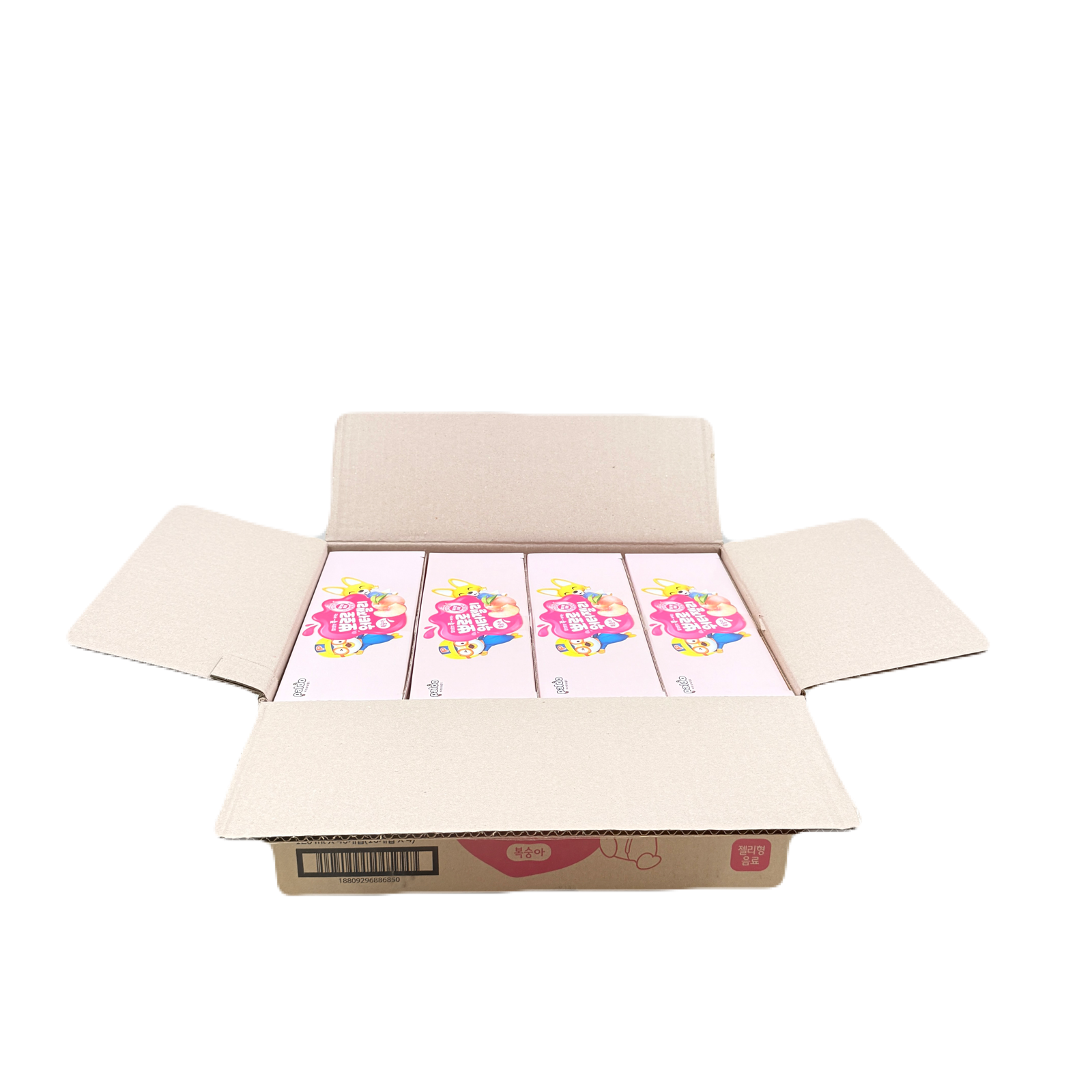 PALDO WATER JELLY PEACH BEVERAGE(120ML*10)*4 팔도 워터젤리 뽀로로 복숭아