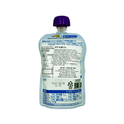 PALDO WATER JELLY GRAPE BEVERAGE(120ML*10)*4 팔도 워터젤리 뽀로로 포도