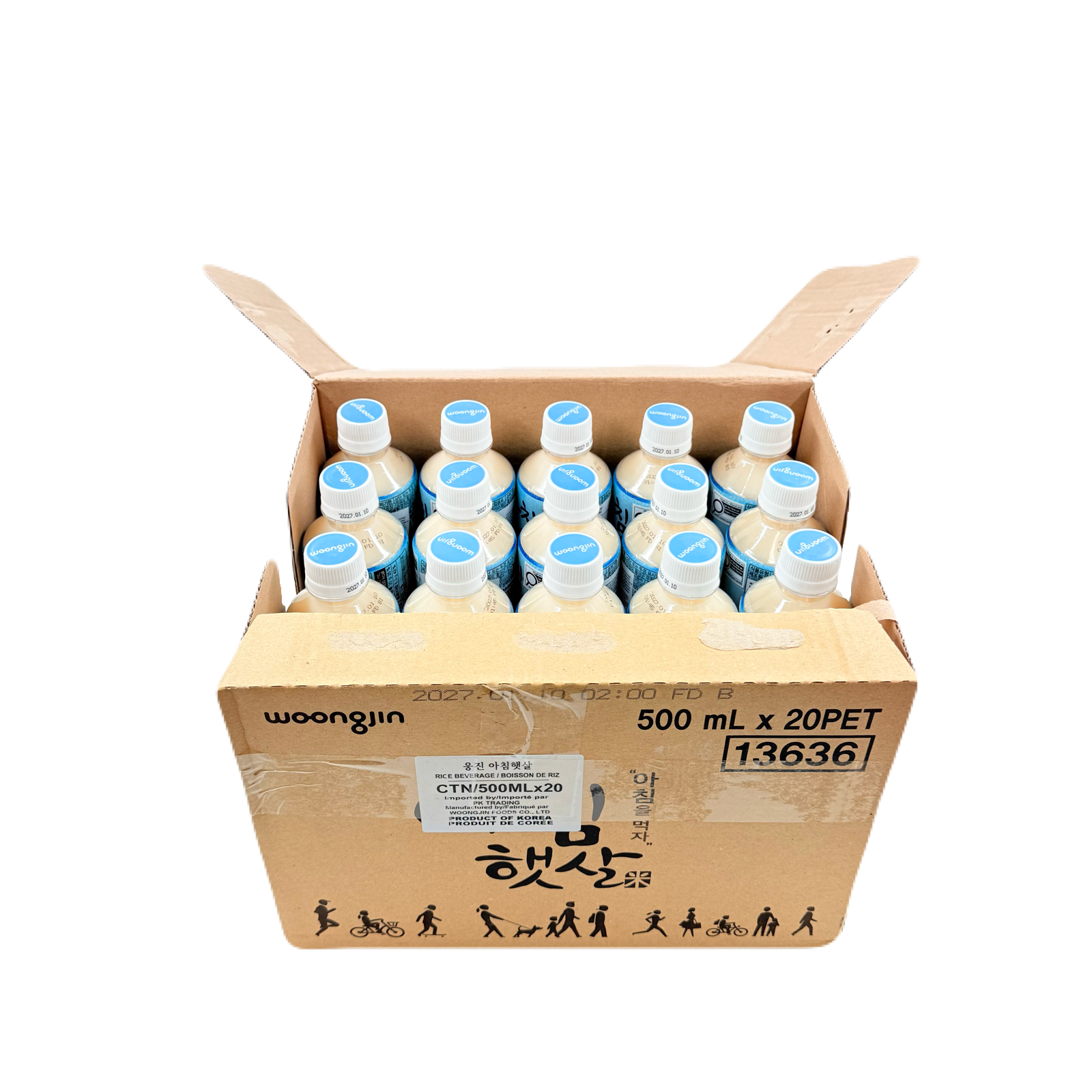 WOONGJIN RICE DRINK (500ml*20) 웅진 아침 햇살