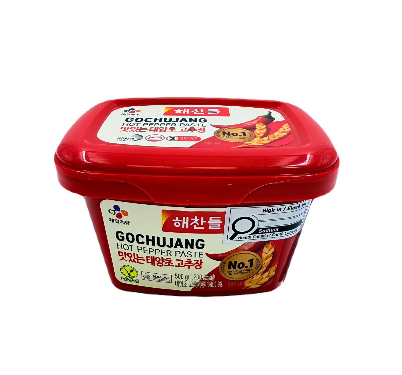 CJ RED PEPPER PASTE (500G*20) 해찬들 태양초 골드 고추장