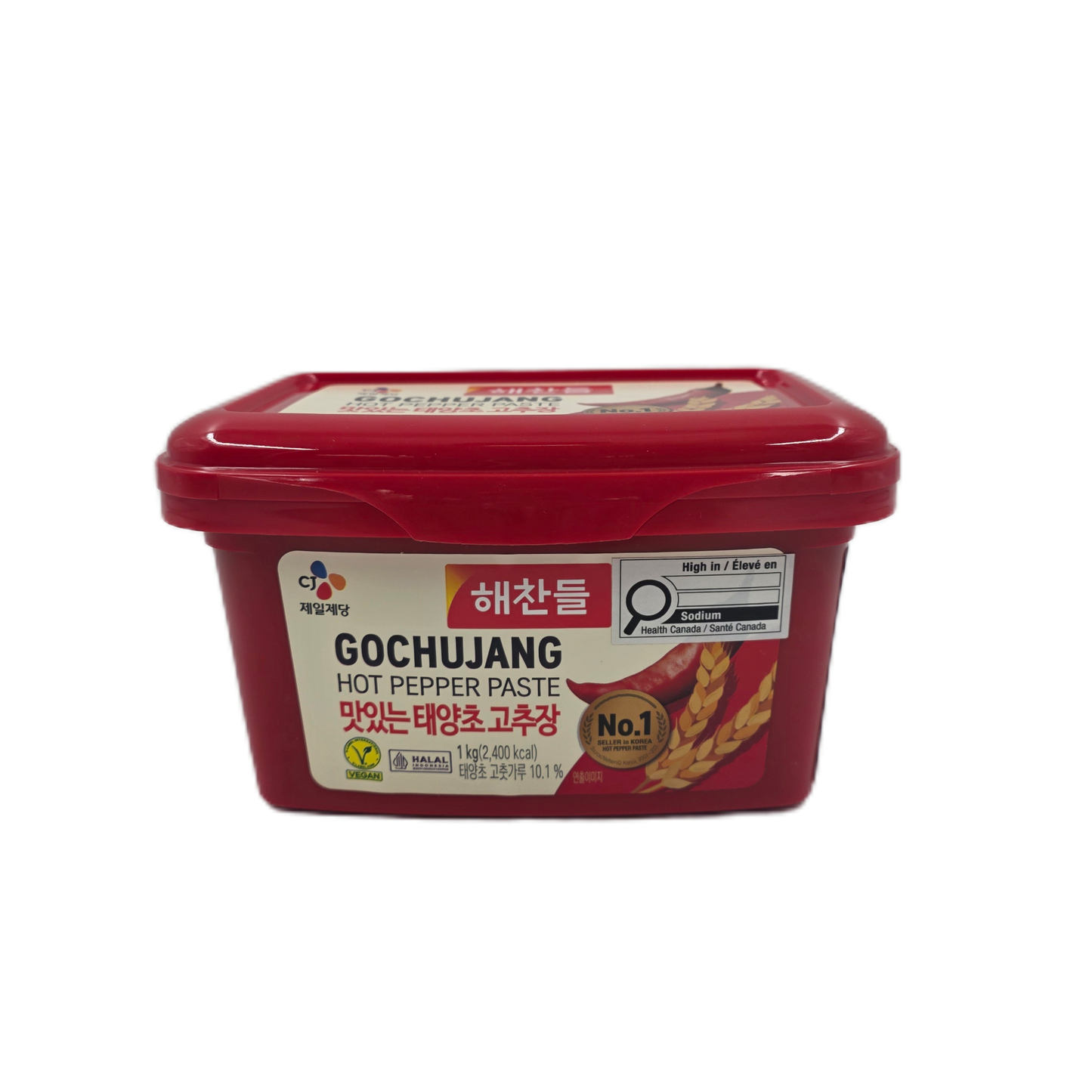 CJ RED PEPPER PASTE (1KG*12) 해찬들 태양초 골드 고추장