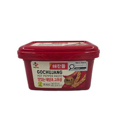 CJ RED PEPPER PASTE (1KG*12) 해찬들 태양초 골드 고추장