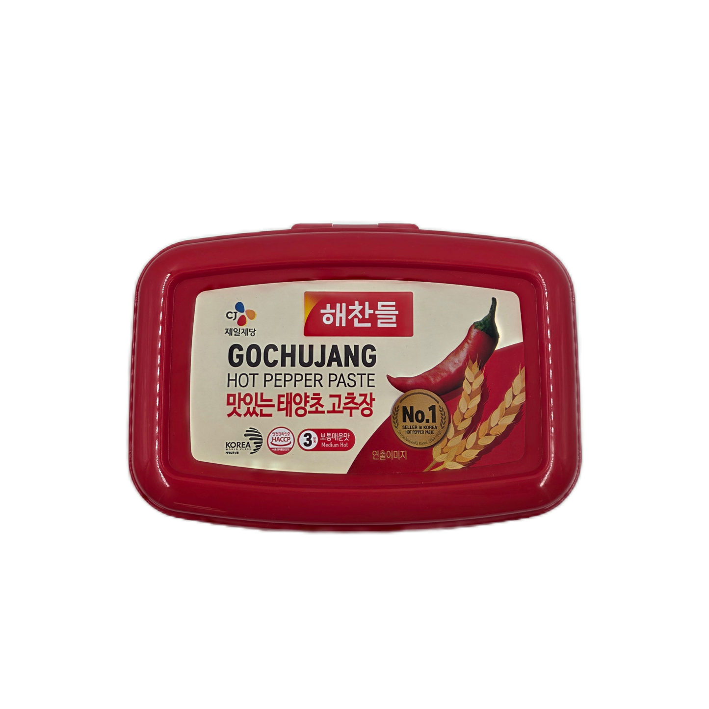 CJ RED PEPPER PASTE (1KG*12) 해찬들 태양초 골드 고추장