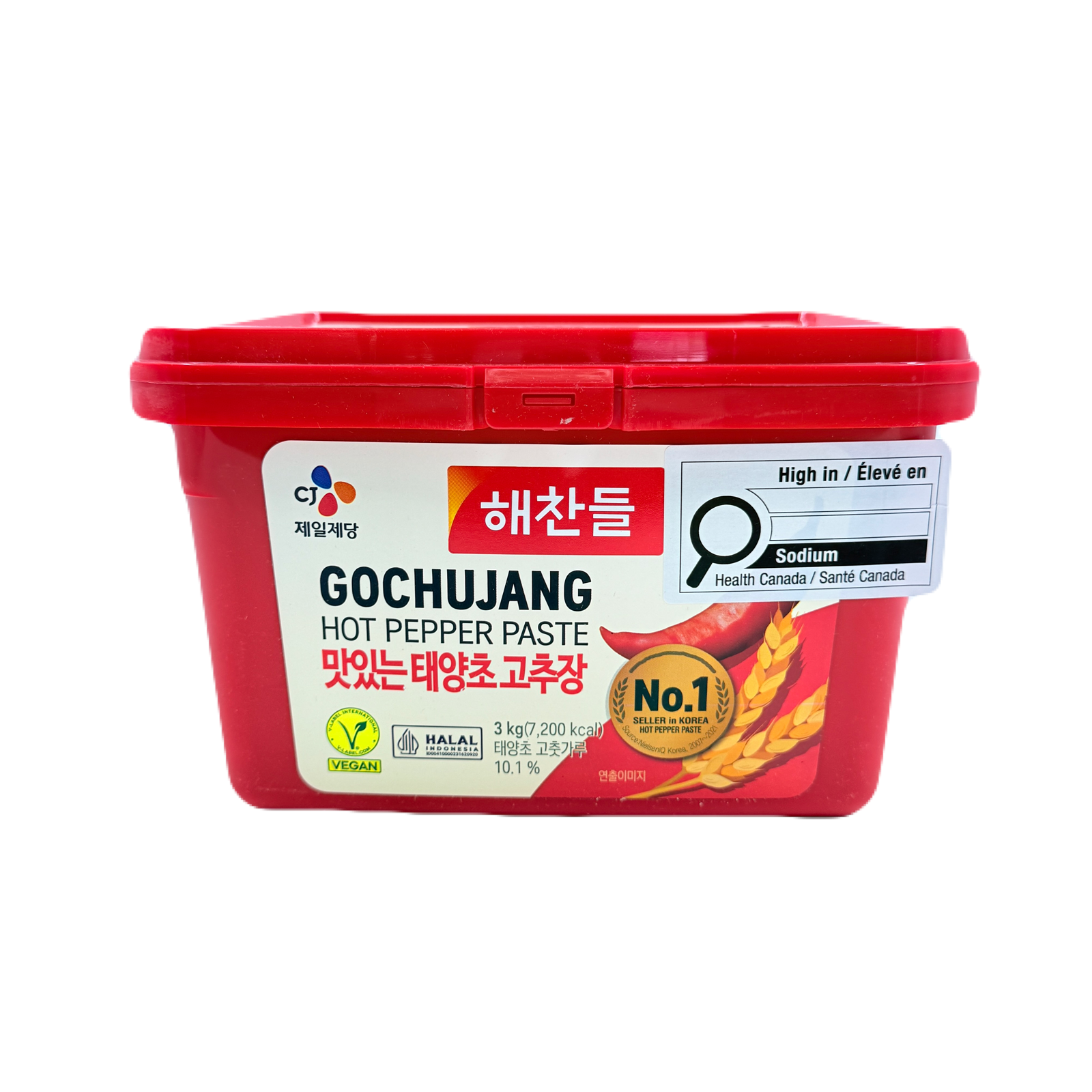 CJ RED PEPPER PASTE (3KG*4) 해찬들 태양초 골드 고추장