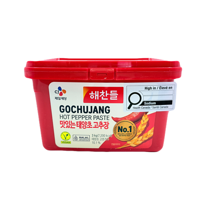 CJ RED PEPPER PASTE (3KG*4) 해찬들 태양초 골드 고추장