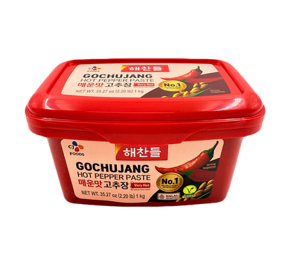 CJ SPICY PEPPER PASTE (1KG*12) 해찬들 매운맛 고추장