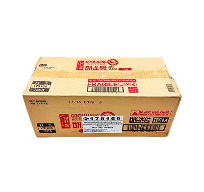 CJ SPICY PEPPER PASTE (1KG*12) 해찬들 매운맛 고추장