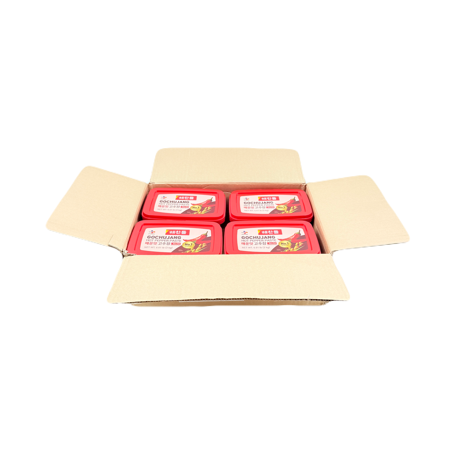 CJ SPICY PEPPER PASTE (3KG*4) 해찬들 매운맛 고추장