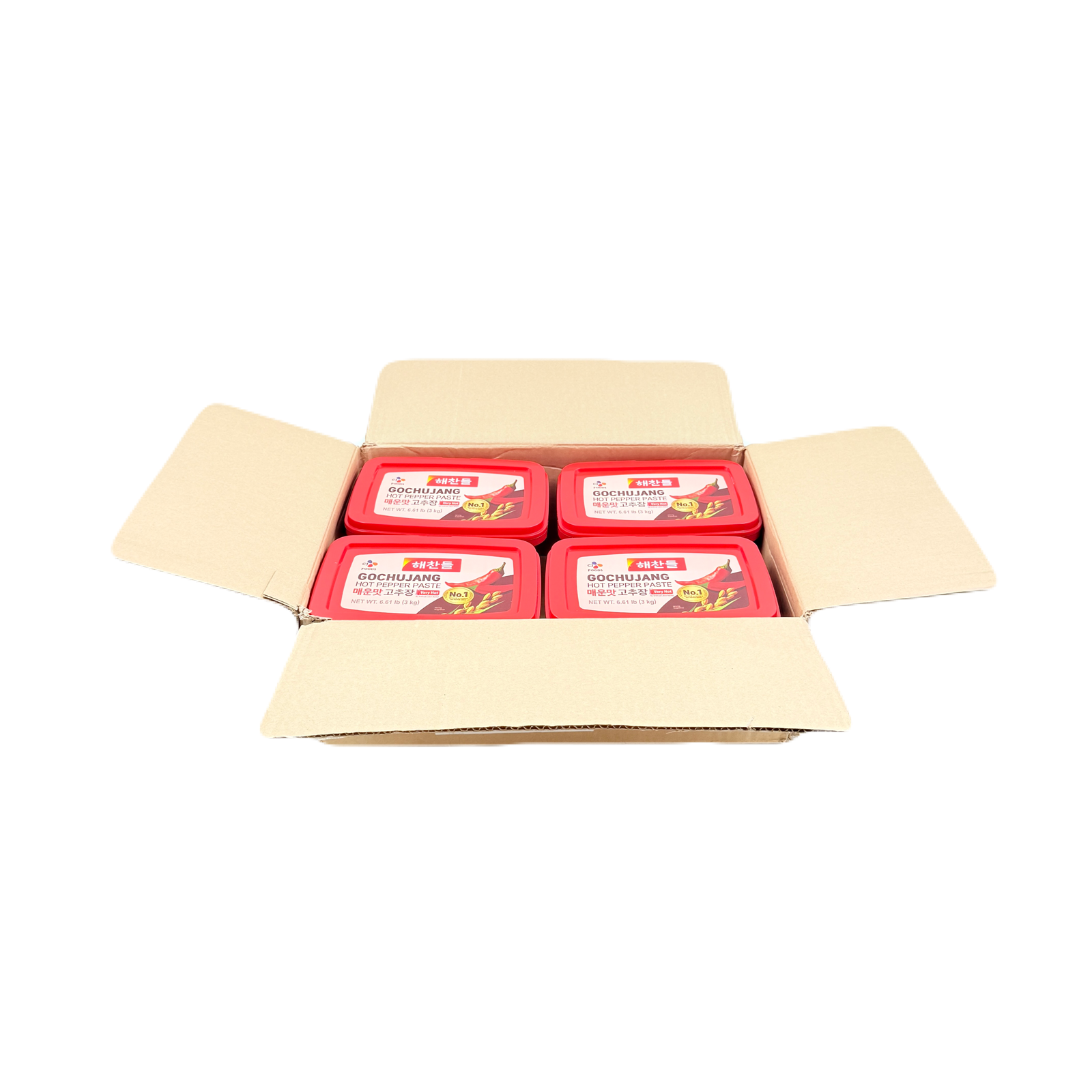 CJ SPICY PEPPER PASTE (3KG*4) 해찬들 매운맛 고추장
