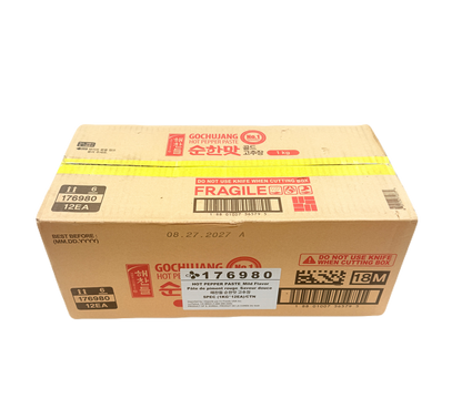 CJ HOT PEPPER PASTE MILD (1KG*12) 해찬들 순한맛 고추장