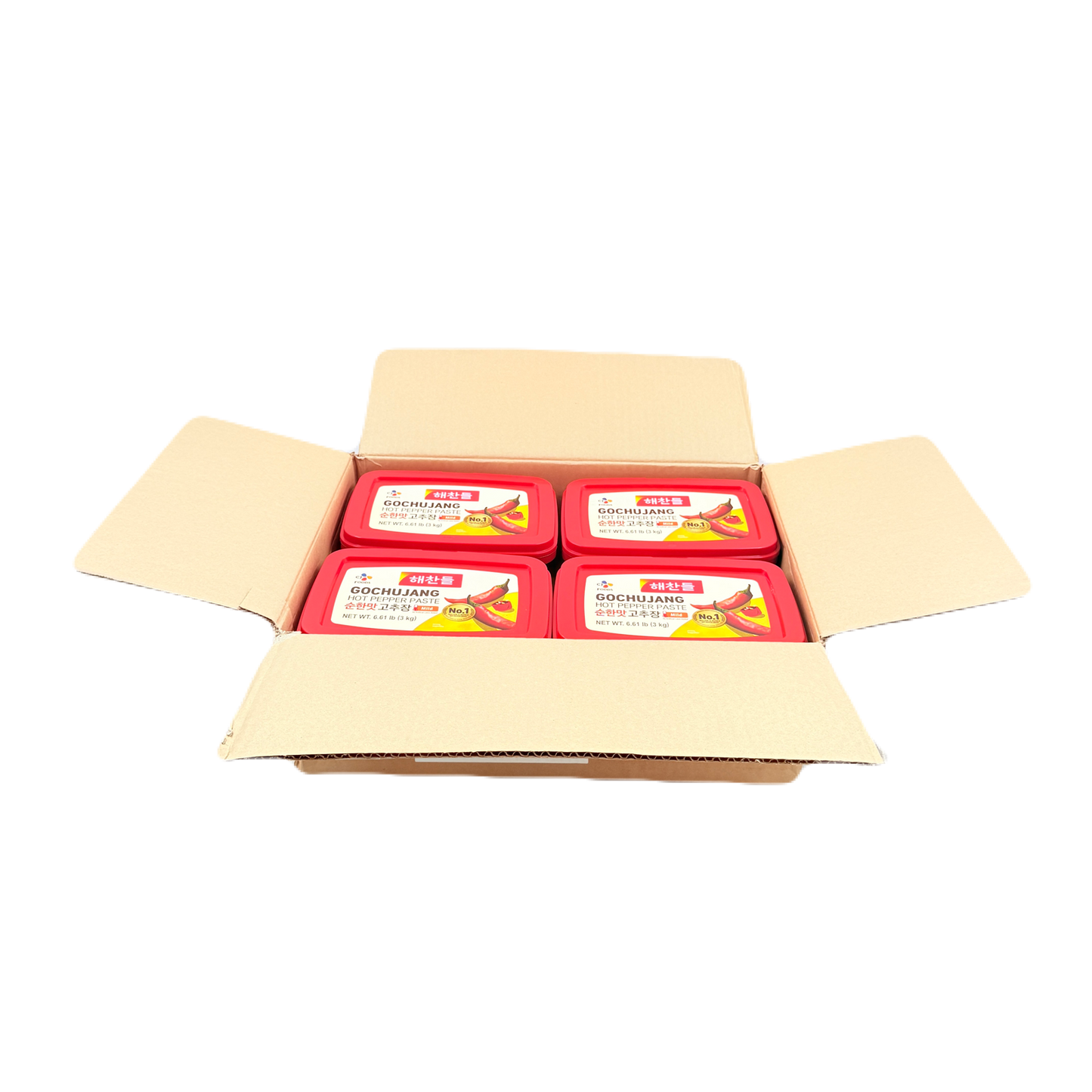 CJ HOT PEPPER PASTE MILD (3KG*4) 해찬들 순한맛 고추장