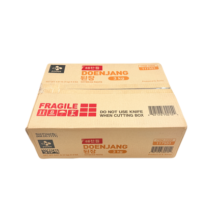 CJ SOYBEAN PASTE (3KG*4) 해찬들 재래식 된장
