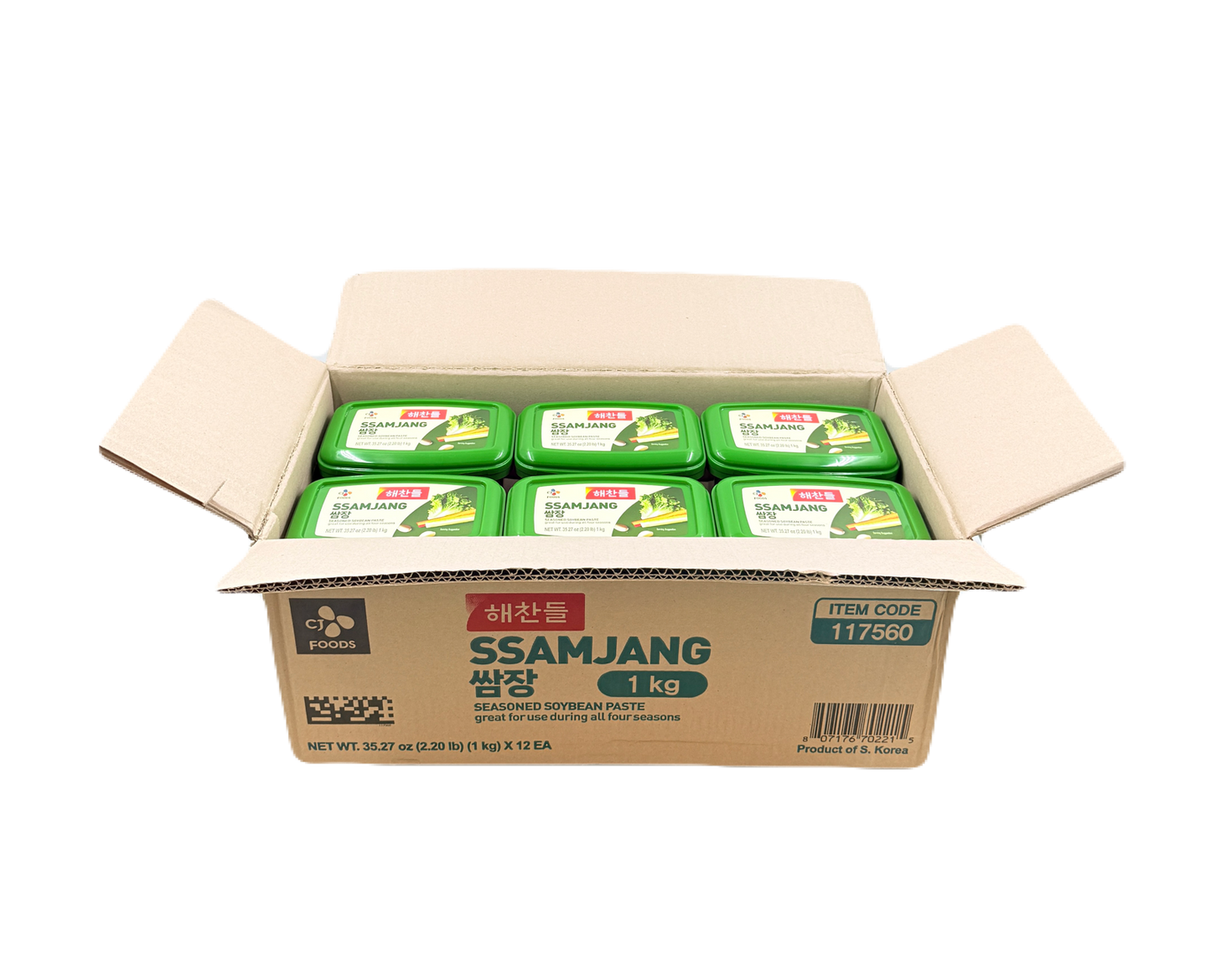 CJ SSAMJANG PASTE (1KG*12) 해찬들 사계절 쌈장
