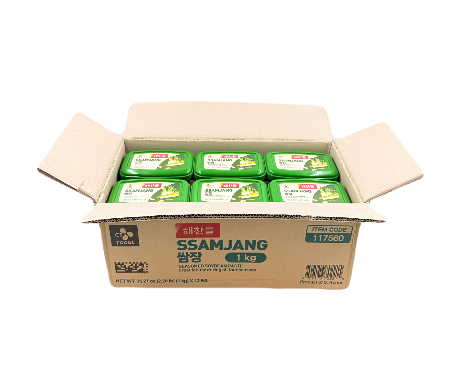 CJ SSAMJANG PASTE (1KG*12) 해찬들 사계절 쌈장