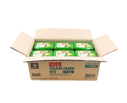 CJ SSAMJANG PASTE (1KG*12) 해찬들 사계절 쌈장