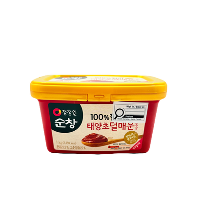 DS RED PEPPER PASTE:BROWN RICE (1KG*12) 청정원 현미 태양초 찰 고추장