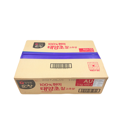 DS RED PEPPER PASTE:BROWN RICE (3KG*4) 청정원 현미 태양초 찰 고추장