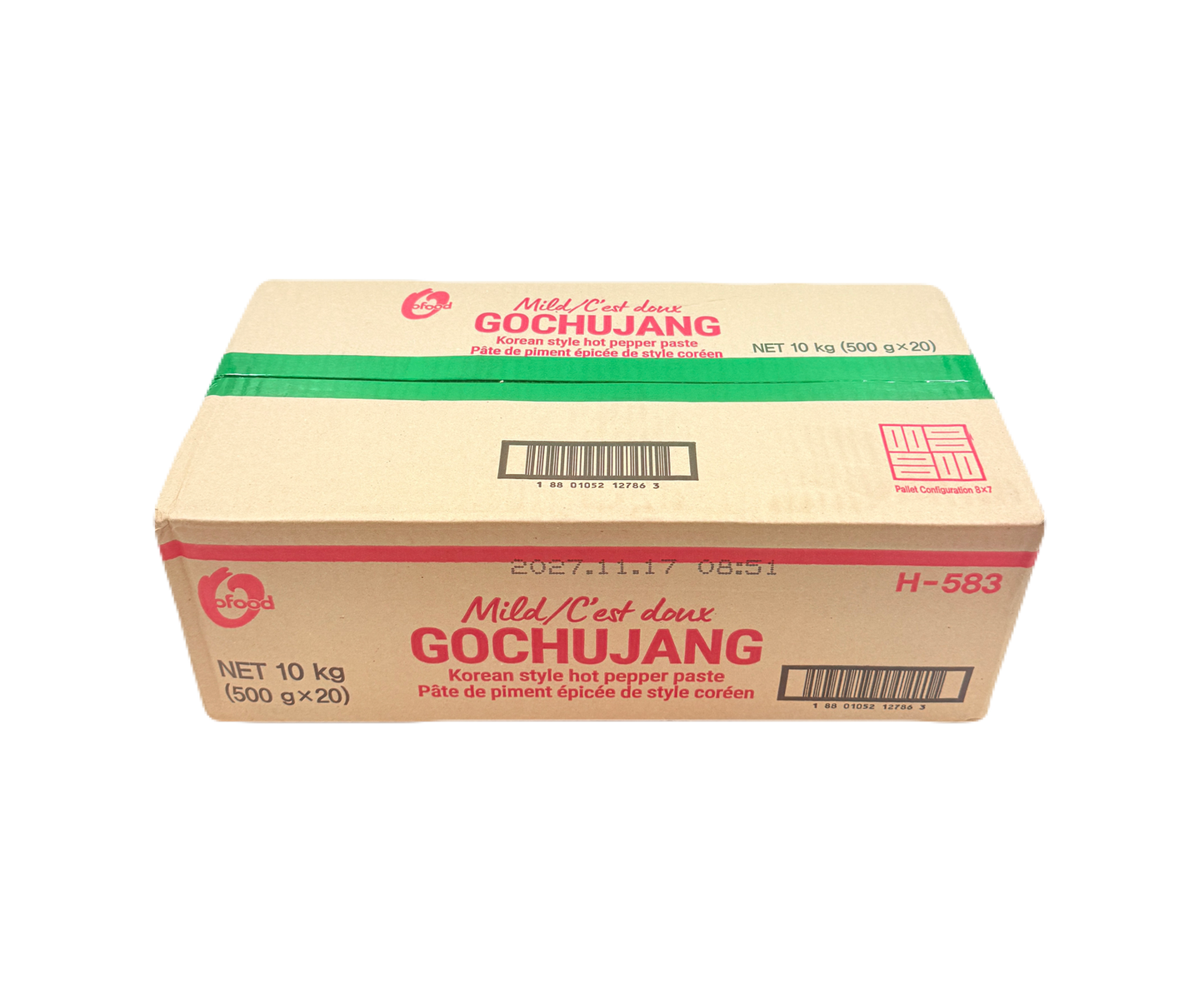 DS LESS-SPICY PEPPER PASTE  (500G*20) 청정원 순창 덜매운 고추장